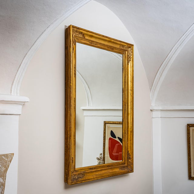 Large Gilt Empire Wall Mirror, 1800s For Sale - Image 4 of 11
