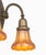 19th Century Victorian Favrile Style Glass 3-Branch Chandelier For Sale - Image 5 of 7