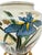 1980s Vintage 1980s Japanese Porcelain 7.5-Inch Ovoid Iris and Kingfisher Vase For Sale - Image 5 of 13