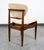 Mid Century Danish Modern Dining Chair John Stuart Wood Walnut Off White Cream For Sale - Image 10 of 12
