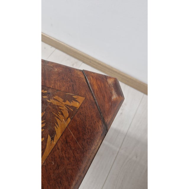 Nesting Tables in Inlaid Wood with Scenes of River Life, 1940s, Set of 4 For Sale - Image 13 of 17