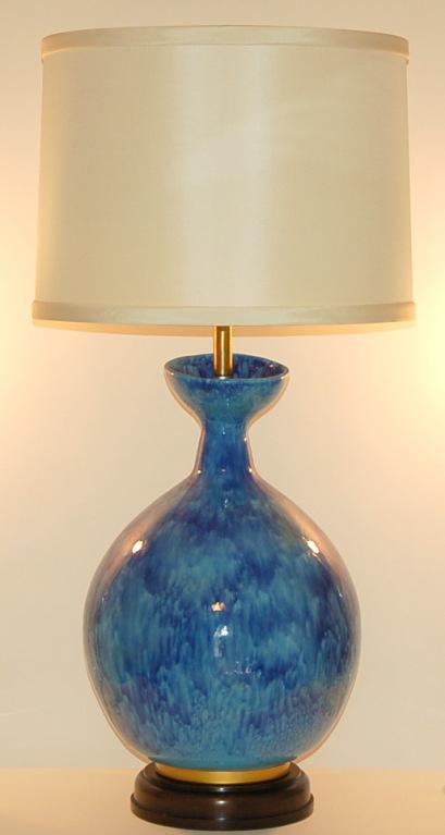 large blue table lamps
