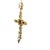Late 19th Century Victorian 14k Rose Gold Pearl & Old Mine Diamond Cross Pendant, C. 1890 For Sale - Image 5 of 13