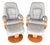 Danish Modern Fjords Admiral Leather Recliner W Otto Pair For Sale