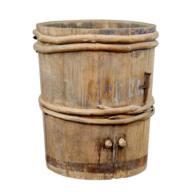 Swedish Rustic Pine Barrel, 1850s For Sale - Image 10 of 10