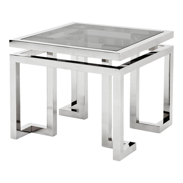 Square Silver Side Table Eichholtz Palmer Chairish