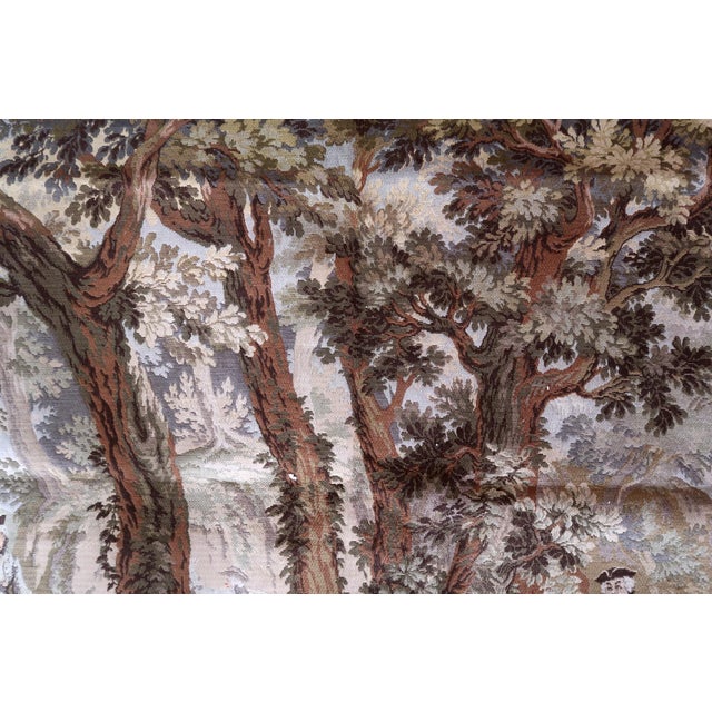 1950s, Mid-Century German Tapestry Wall Hanging 6.11' X 5.1' For Sale - Image 9 of 17