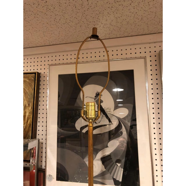Brass 1960s Monumental Brutalist Sculptural Lamp of a Woman For Sale - Image 8 of 11