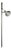 Mid 20th Century Mid Century Modern Tension Pole Floor Lamp by Thurston for Lightolier For Sale