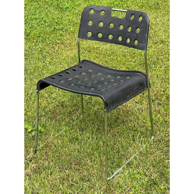 Model Omstak Stacking Chairs by Rodney Kinsman for Bieffeplast, 1960, Set of 9 For Sale - Image 11 of 12