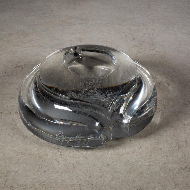 ABOUT An organic crystal paper weight. Substantial in weight. Signed by artist. CREATOR Signed. Possibly Finland. DATE OF...