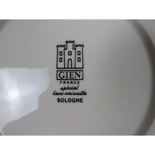Ceramic Vintage French Sologne Fish Dinner Plates from Gien, France, 1970s, Set of 6 For Sale - Image 7 of 10