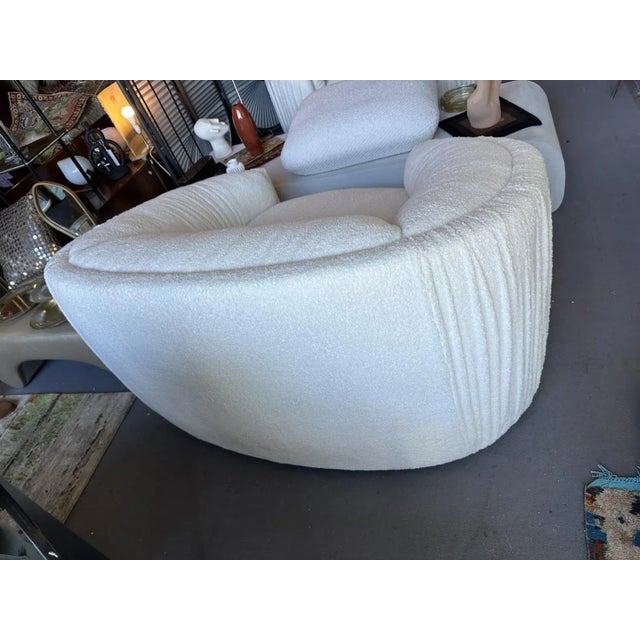 Large One-Seater Chair in Fabric For Sale - Image 4 of 5