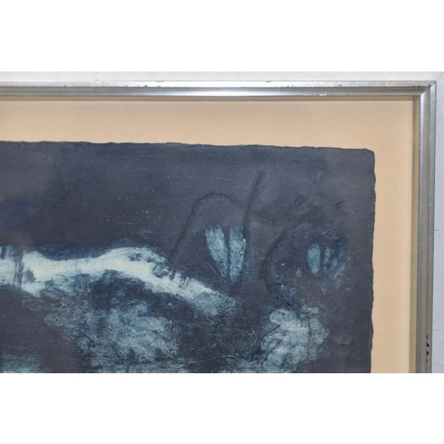 Modern Antoni Clavé "Signes et ficelle" Carborundum Etching w/ Aquatint c.1970 For Sale - Image 3 of 10