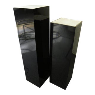 Vintage Mid-Century Modern Acrylic Lighted Pedestals - a Pair For Sale