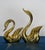 Brass Monumental 15-Inch Hollywood Regency Brass Swans – Pair For Sale - Image 8 of 10
