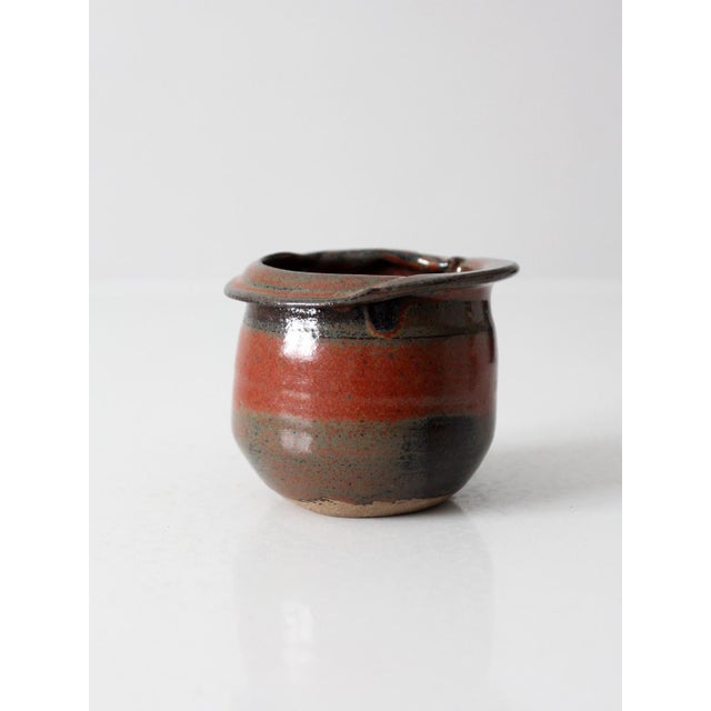Vintage Handmade Studio Pottery Vessel For Sale - Image 6 of 15
