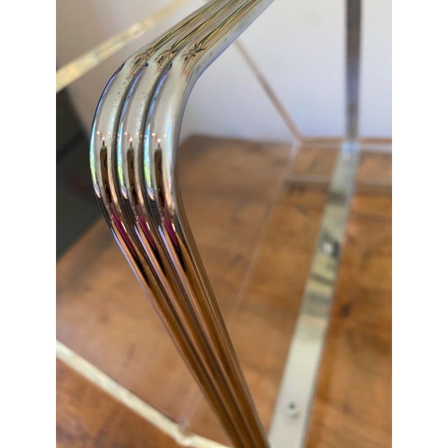 Mid 20th Century Mid 20th Century Mid-Century Vintage Lucite & Chrome Magazine or Lp Holder For Sale - Image 5 of 9