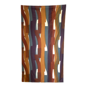 1960s Knoll Textile Fabric Wall Art Rare Mid Century Modern Vintage