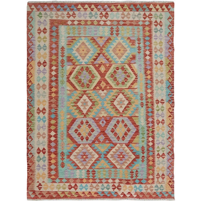 2020s Hand Knotted Traditional Design Uzbek Rug. 5'1" X 6'5" For Sale - Image 5 of 5