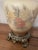 American Vintage 1976 Floral Frosted Lamp Gim For Sale - Image 3 of 8