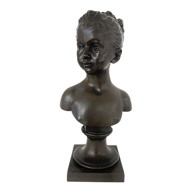 Antique French Bust of Marie Louise Brongniart After Jean Antoine Houdin For Sale