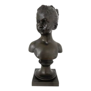Antique French Bust of Marie Louise Brongniart After Jean Antoine Houdin
