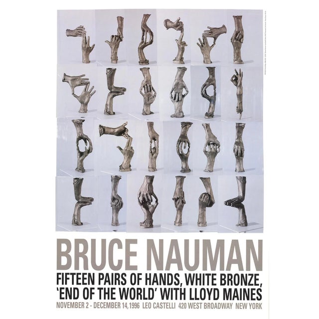 Minimalism Bundle- 6 Assorted Bruce Nauman Authentic Posters For Sale - Image 3 of 7