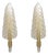 Mid-Century Modern Murano Glass & Gold Leaf Sconces in the style of Barovier & Toso, 1980, Set of 2 For Sale