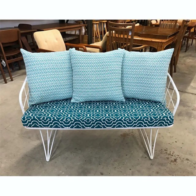 Restored Homecrest MidCentury Modern Outdoor Patio Loveseat Sofa