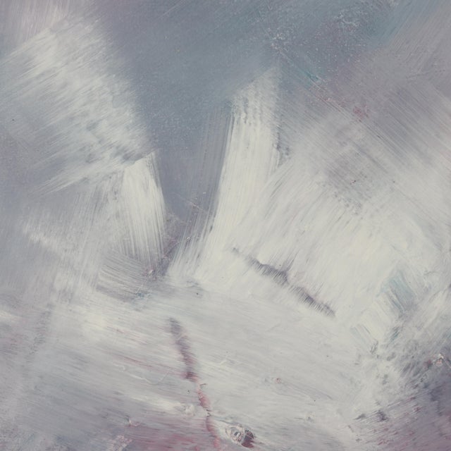 2010s "Amethyst Skies" Contemporary Abstract Mixed-Media Painting For Sale - Image 5 of 8