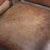 French Country Leather Arm Chairs With Nail Head and Carving Details - A Pair For Sale - Image 3 of 9