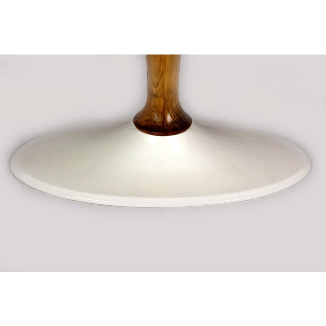 Brown Mid-Century Modern Oval Walnut Tulip Coffee Table from Dřevotvar Jablonné Nad Orlicí, 1960s For Sale - Image 8 of 14