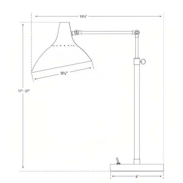 Visual Comfort AERIN for Visual Comfort Signature Charlton Table Lamp in White & Hand-Rubbed Antique Brass For Sale - Image 4 of 4