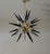 1990s Murano Trasparent and Black Glass Sputnik Chandelier, 1990 For Sale - Image 5 of 18