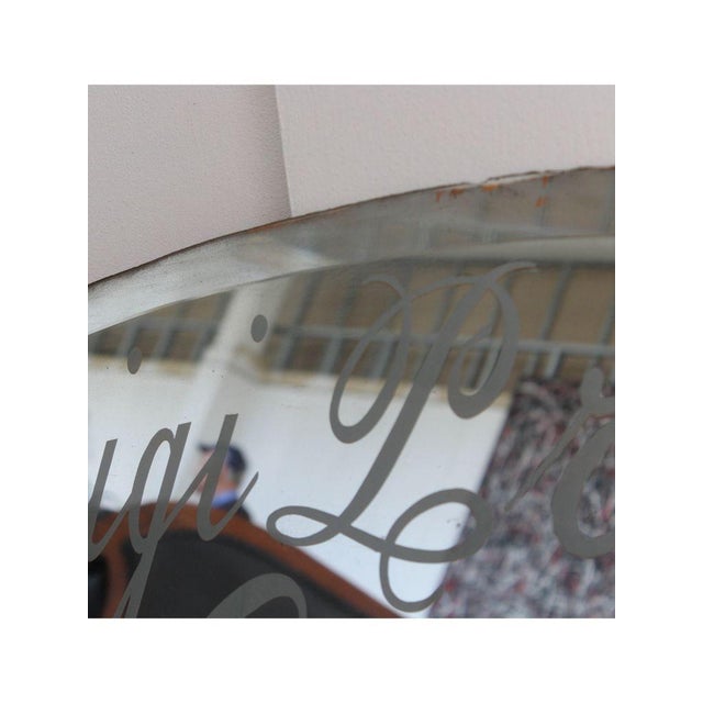 Gold Goldsmith Mirror Sign from Luigi Pramotton, 1950s For Sale - Image 8 of 13