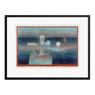 Paul Klee 'Good Fishing Spot' Archival Pigment Print Framed in Black Reproduction For Sale