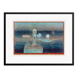 Paul Klee 'Good Fishing Spot' Archival Pigment Print Framed in Black Reproduction