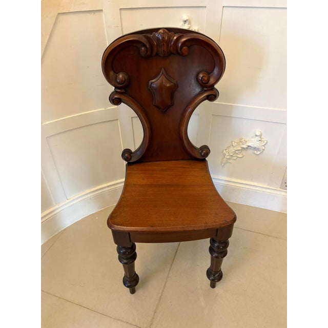 Antique Victorian Mahogany Side Chairs, 1860, Set of 2 For Sale - Image 16 of 17