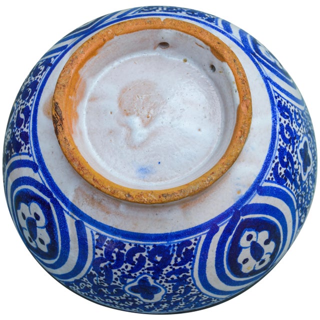 Ceramic Antique Moorish-Patterned Bowl For Sale - Image 7 of 10