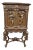 Italian Style Figural Carved 2-Door Bar/China Cabinet For Sale