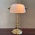 White Late-20th Century Mini Banker's Task Lamp W/ Frosted Glass Shade For Sale - Image 8 of 17