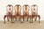 An outstanding set of four Georgian, Chippendale, or Queen Anne style dining chairs By Kittinger, "Colonial Williamsburg"...