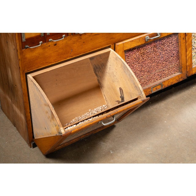 Massive Antique Maple Dry Goods Cabinet For Sale - Image 14 of 18