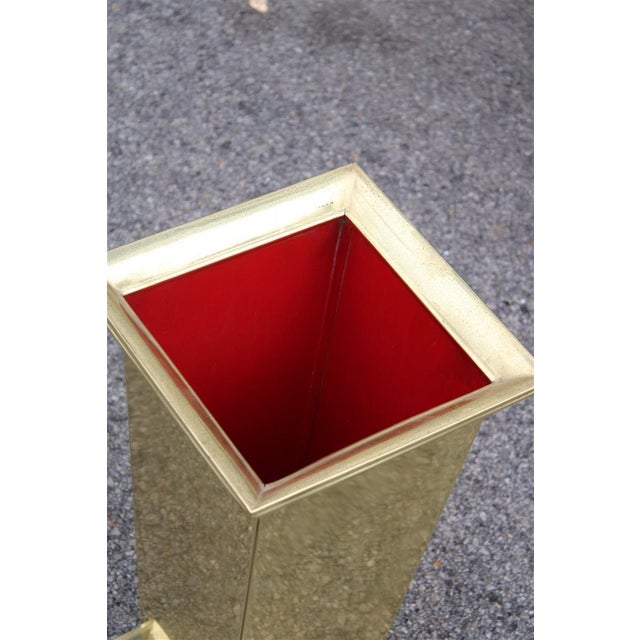 1970s Umbrella Stand in Brass, Italy, 1970s For Sale - Image 5 of 11