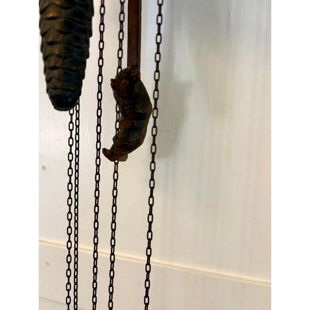 Antique Black Forest Carved Bear Cuckoo Clock, 1880 For Sale - Image 16 of 18