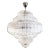 Bespoke Italian Art Deco Design Crystal Murano Glass Nickel Modern Chandelier For Sale