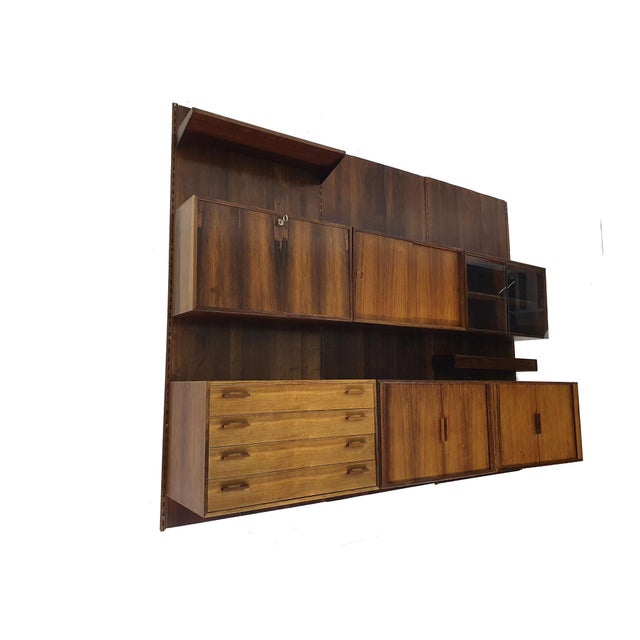 Wall Unit by K. Kristiansen for Feldballes Mobelfabrik, 1960s For Sale - Image 3 of 18