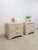 Pair of Vintage Pencil Reed Rattan Nightstand Coastal Hollywood Regency Tables For Sale - Image 4 of 11