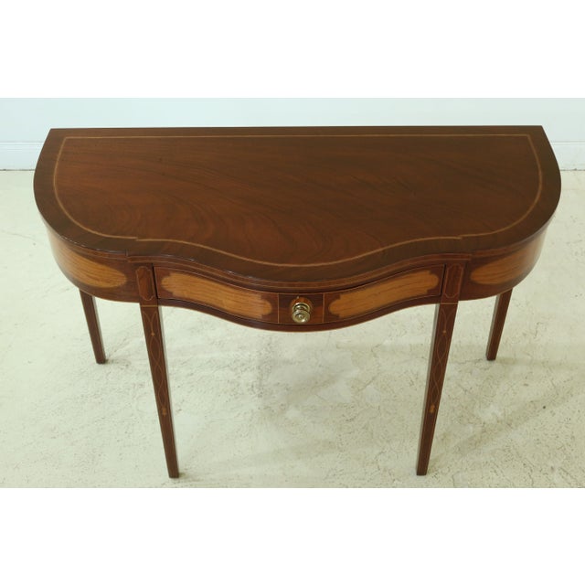 Kindel Winterthur Collection Inlaid Mahogany Server Table For Sale - Image 9 of 13